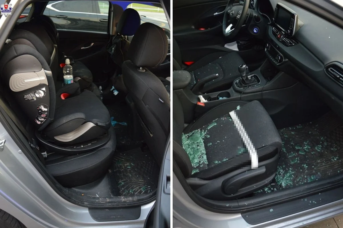 Rodzice poszli na zakupy, a śpiące dziecko zostawili w samochodzie. W aucie były pozamykane wszystkie okna. 3-latka miała zamknięte oczy, była przepocona i nie reagowała na hałasy. Ostatecznie policjanci wybili szybę. Dziecku na szczęście nic się nie stało.