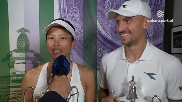 Jan Zieliński w parze z tenisistką z Tajwanu Su-Wei Hsieh triumfowali w grze mieszanej wielkoszlemowego Wimbledonu na kortach trawiastych w Londynie. W finale pokonali Giulianę Olmos i Santiago Gonzaleza z Meksyku 6:4, 6:2. - Wszystko od początku układało się po naszej myśli - powiedział Jan Zieliński w rozmowie z Tomaszem Lorkiem, wysłannikiem Polsatu Sport na Wimbledon.

