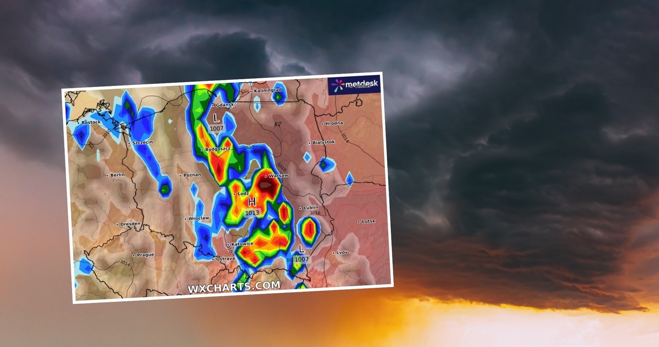 Przed, nami, najgorszy, pogodowo, dzień, tygodniu, Polsce, będą, szaleć, gwałtowne, burze, gradobiciem, wichurami, wiejącymi, pr Nie ma się gdzie schronić. Polska tonie w pogodowych alertach