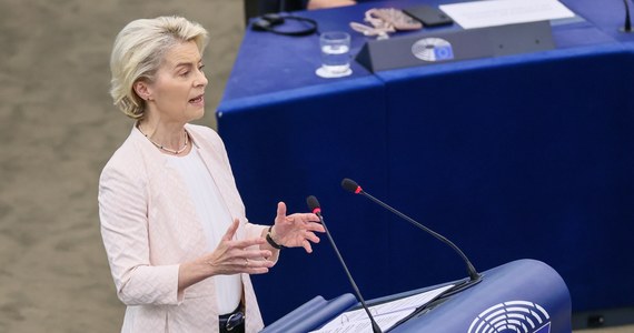 Szefowa Komisji Europejskiej Ursula von der Leyen przedstawiła dziś w Strasburgu plany na kolejną kadencję. W siedzibie Parlamentu Europejskiego zadeklarowała m.in. pracę na rzecz utworzenia unii obronnej i wspólnego rynku obronnego. Głosowanie nad jej kandydaturą już dzisiaj.