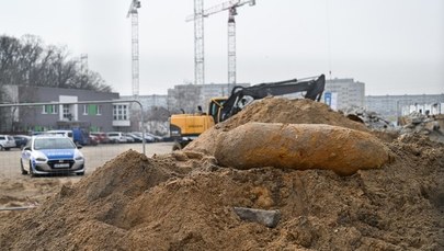 Pocisk z II wojny światowej na terenie szpitala 