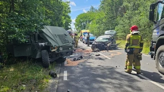 Zderzyli się z passatem. Pojazd USA Army rozbity, na miejscu LPR