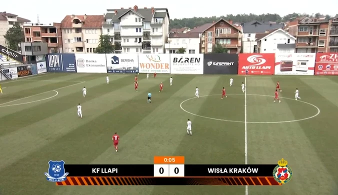 KF Llapi - Wisła Kraków. Skrót meczu. WIDEO