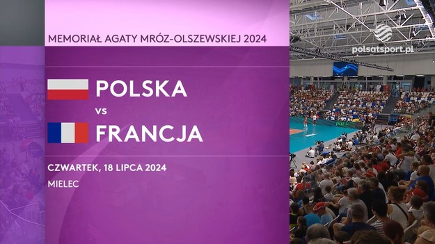 W załączonym materiale wideo skrót meczu Polska - Francja, rozegranego podczas Memoriału Agaty Mróz-Olszewskiej.

