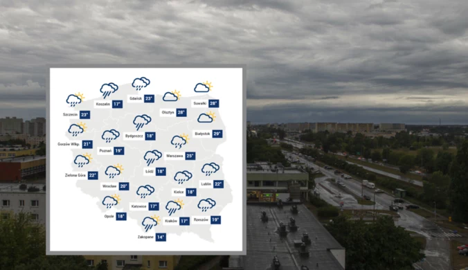 Najpierw upały, potem nagła zmiana. Nawet kilkanaście stopni różnicy 