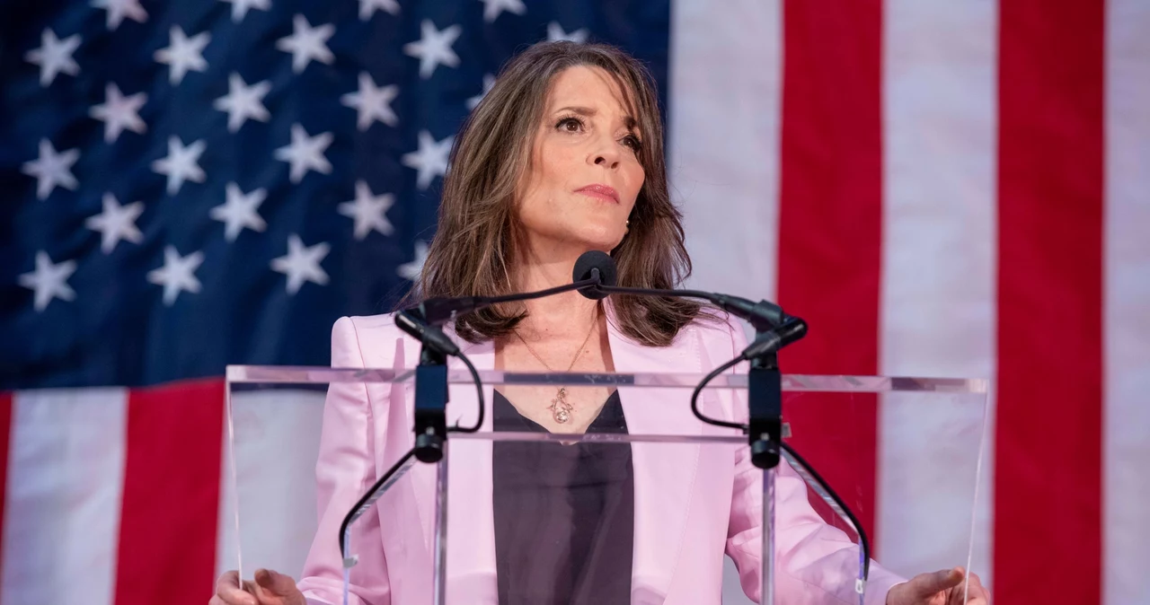 Wybory USA 2024. Kamala Harris ma konkurentkę? Marianne Williamson (na zdj.) wydała oświadczenie