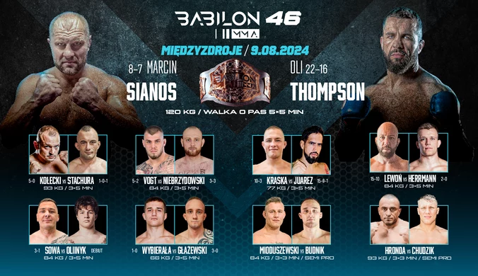 Babilon MMA 46. Oli Thompson zapowiada nokaut: „Dodam Sianosa do listy polskich ofiar”