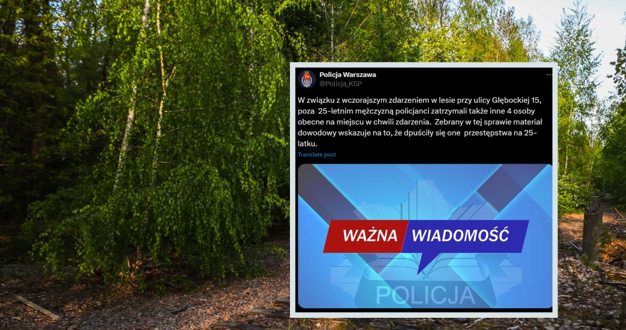 Atak nożownika w Warszawie. Nowe informacje