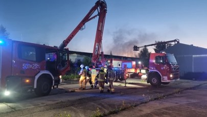 Pożar w Pomorskiem. Paliła się hala w Kartoszynie