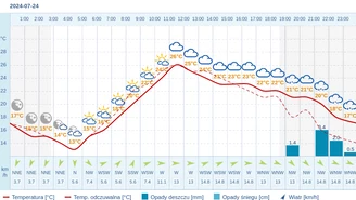 Pogoda dla Radomia na 24 lipca 2024