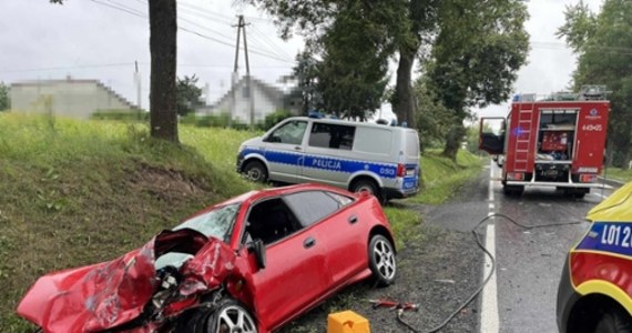 Policjanci  z Kraśnika ustalają, kto siedział za kierownicą mazdy, która w miejscowości Gościeradów Folwark zderzyła się z volkswagenem. Oba auta wylądowały w rowie. Dwaj młodzi mężczyźni podróżujący mazdą, mimo że nie oni doprowadzili do wypadku, zaczęli uciekać. Obaj byli pijani. 