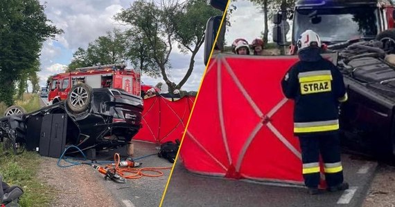 Jedna osoba zginęła, a trzy zostały ranne w wypadku na drodze krajowej nr 60 na trasie Glinojeck-Płock na Mazowszu. W Tchórzu - niedaleko Płocka - gdzie dachowało auto, droga może być zablokowana do ok. godz. 16.