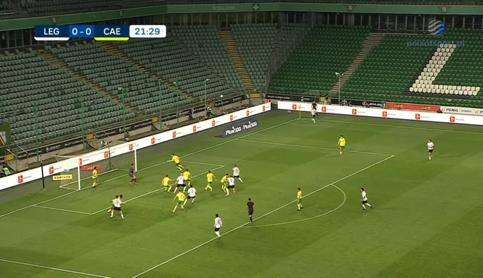 Legia Warszawa - Caernarfon Town FC 1:0. Gol Marca Guala. WIDEO