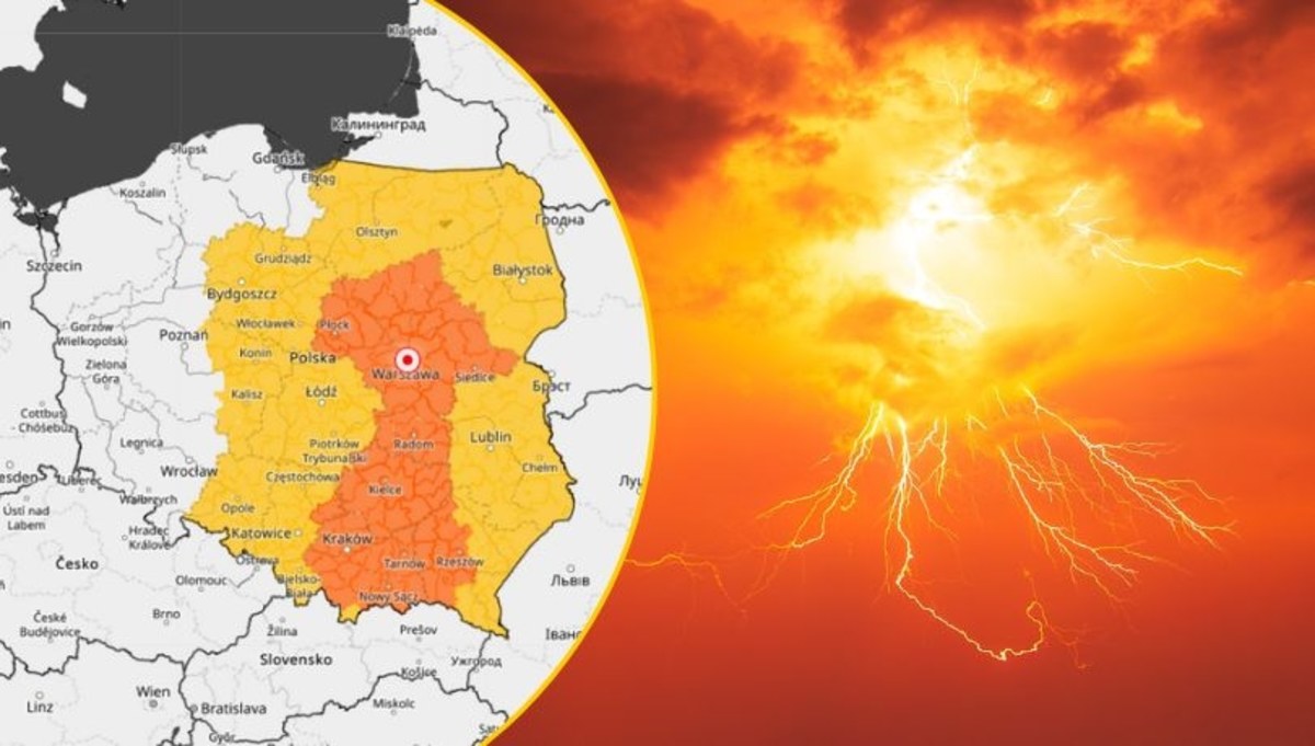 Ostrzeżenia pierwszego stopnia przed burzami dla północno-wschodniego krańca kraju oraz ostrzeżenia pierwszego i drugiego stopnia przed upałem dla południowej i centralnej części Polski wydał w piątek Instytut Meteorologii i Gospodarki Wodnej.