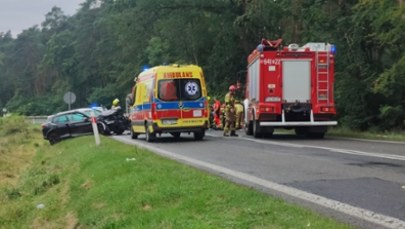 Wypadek na DK32 w Żodyniu. 1 osoba nie żyje, 4 są ranne