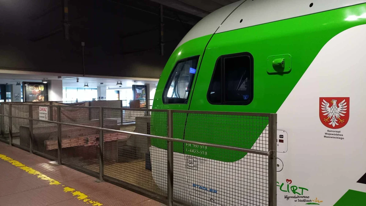 Groźny incydent na dworcu Warszawa Wileńska. Pociąg osobowy Kolei Mazowieckich nie zatrzymał się przed końcem torów i uderzył w ogranicznik. 