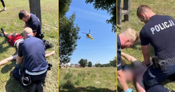 21-latek z Namysłowa na Opolszczyźnie wszedł na słup energetyczny i został porażony prądem - poinformowała policja we wtorek. Policjanci, którzy dostali zgłoszenie o nieprzytomnym młodym mężczyźnie, po przybyciu na miejsce wypadku natychmiast rozpoczęli reanimację i przywrócili mu czynności życiowe. 21-latek w ciężkim stanie został przetransportowany helikopterem do szpitala.