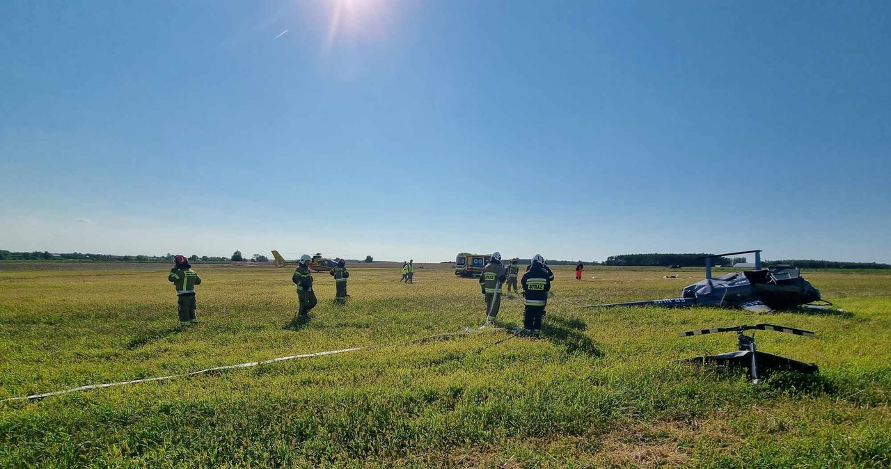  Lądował awaryjnie w szczerym polu. Do pilota wezwano śmigłowiec LPR