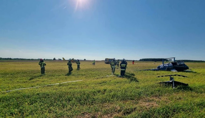 Awaryjne lądowanie śmigłowca. Do pilota wezwano LPR