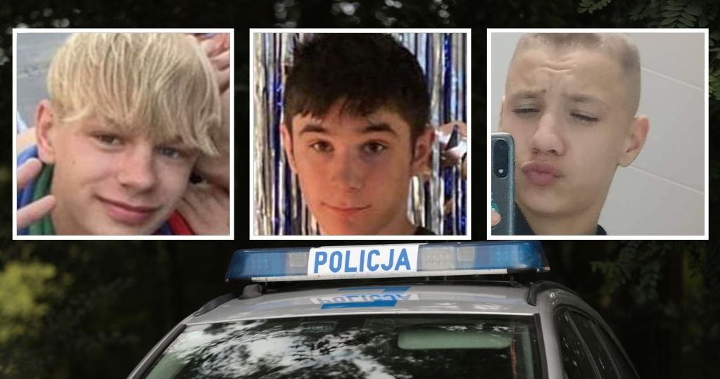 Zaginęło trzech nastolatków. Pilne poszukiwania, policja publikuje zdjęcia