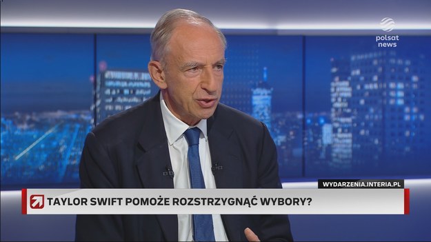 W związku z trzydniową wizytą amerykańskiej piosenkarki Taylor Swift w Warszawie, Władysław Teofil Bartoszewski został zapytany o jej wpływ na amerykańską politykę. 20 procent obywateli USA deklaruje bowiem, że przy urnie sugerować będzie się opinią muzycznej gwiazdy pop.

- To mi się wydaje troszkę nieprawdopodobne, że aż 20 procent, ale może byłoby lepiej, żeby pani Taylor Swift spędzała więcej czasu w Stanach Zjednoczonych przed wyborami - powiedział.