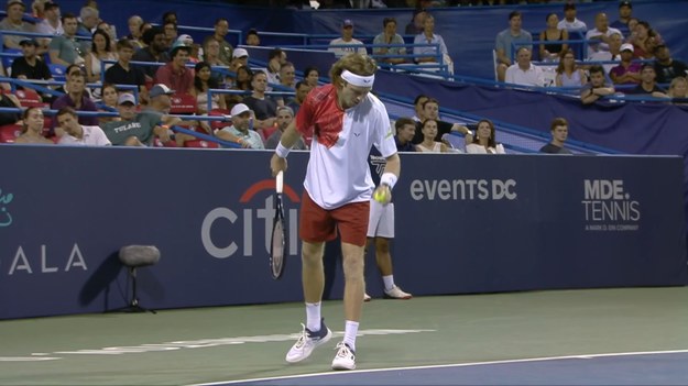 Skrót meczu Andrey Rublev - Frances Tiafoe.
