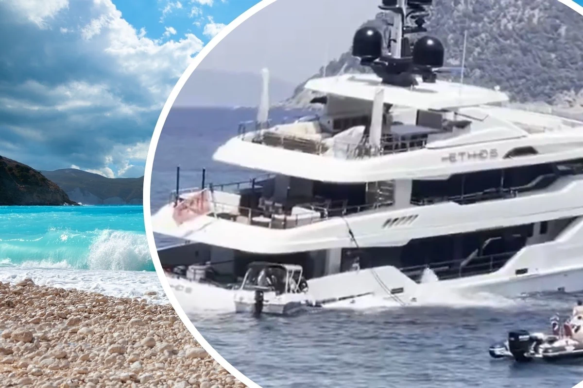 Luksusowy jacht warty ok. 80 mln zł zaczął tonąć u wybrzeży greckiej wyspy Kefalonia. Z pokładu maszyny udało się ewakuować 10 osób. Przyczyna zatonięcia wydaje się kuriozalna - jeden z członków załogi zapomniał zamknąć bocznych drzwi, przez co woda dostała się na pokład.
