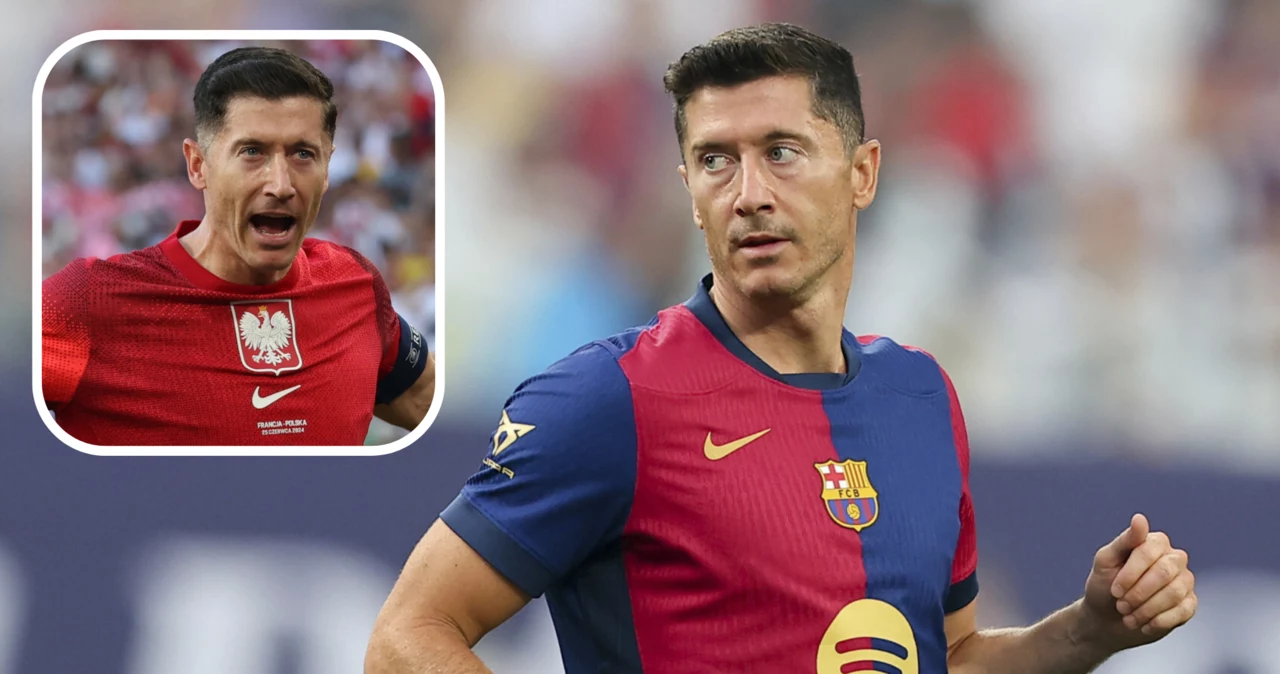 Robert Lewandowski w barwach reprezentacji Polski i FC Barcelona