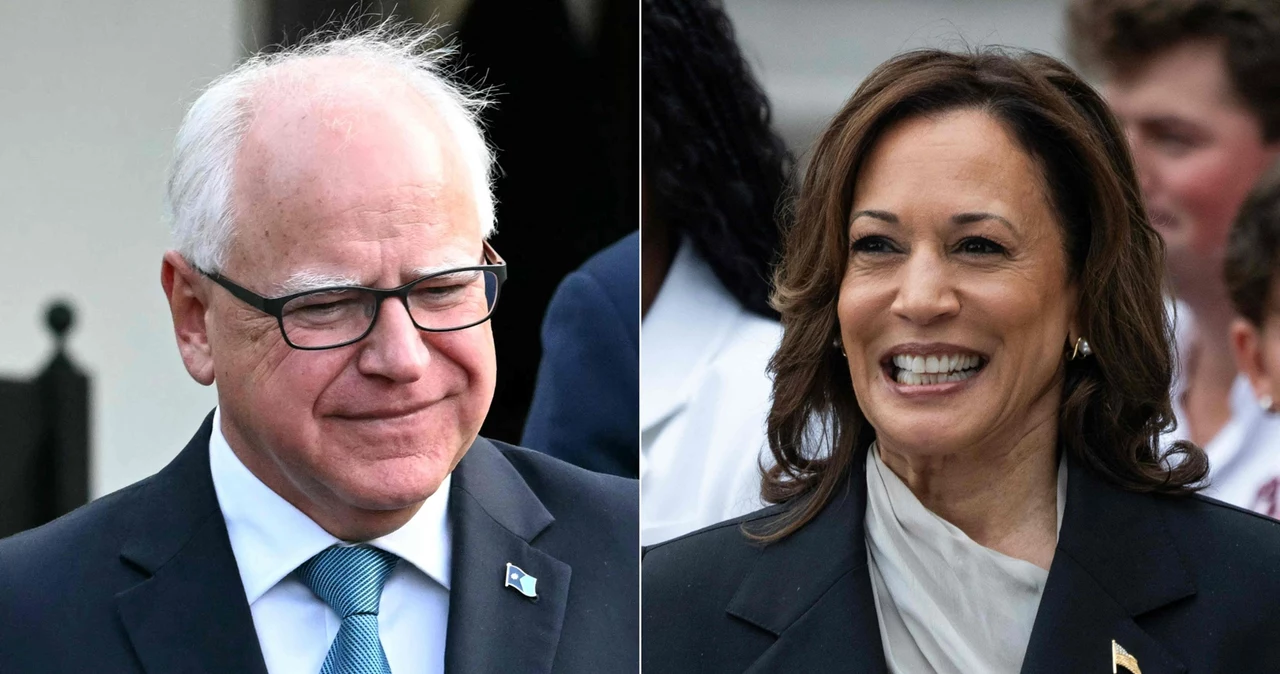 Kamala Harris ogłosiła, że jej kandydatem na wiceprezydenta będzie Tim Walz