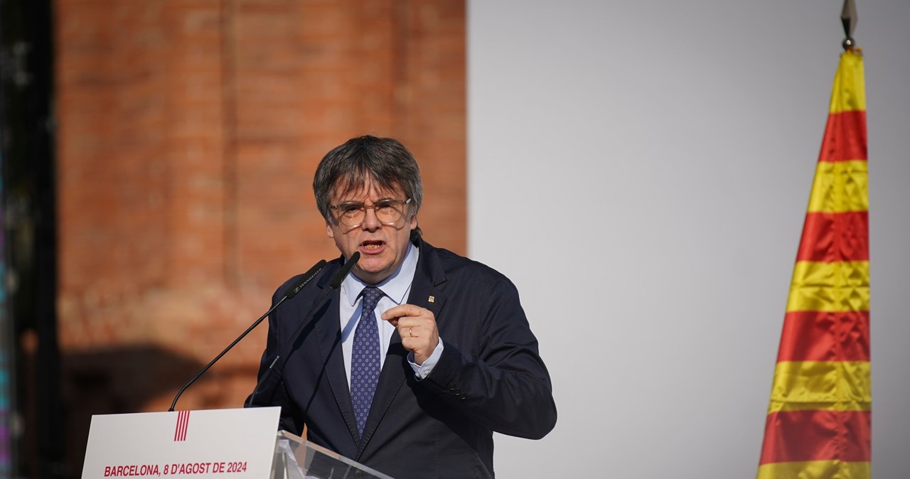 Spain. Carles Puigdemont returned to the country and spoke in Barcelona.