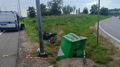 Motocyklista zginął na zjeździe z obwodnicy Trójmiasta