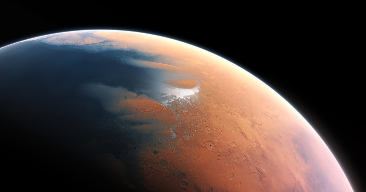 Mars, suchy, oraz, jałowy, świat, naukowcy, podejrzewali, obecnie, zbyt, dużo, wody, Tymczasem, Czerwona, Planeta, skrywa, płynn Mars ma ocean wody. Spektakularne odkrycie na Czerwonej Planecie