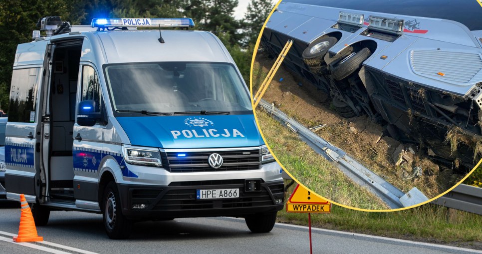 Zderzenie autokaru z busem na A4. Dziesiątki pasażerów. Są ranni