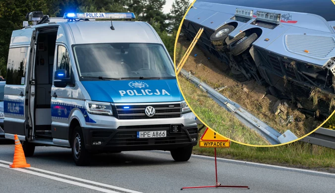 Zderzenie autokaru z busem na A4. Dziesiątki pasażerów. Są ranni