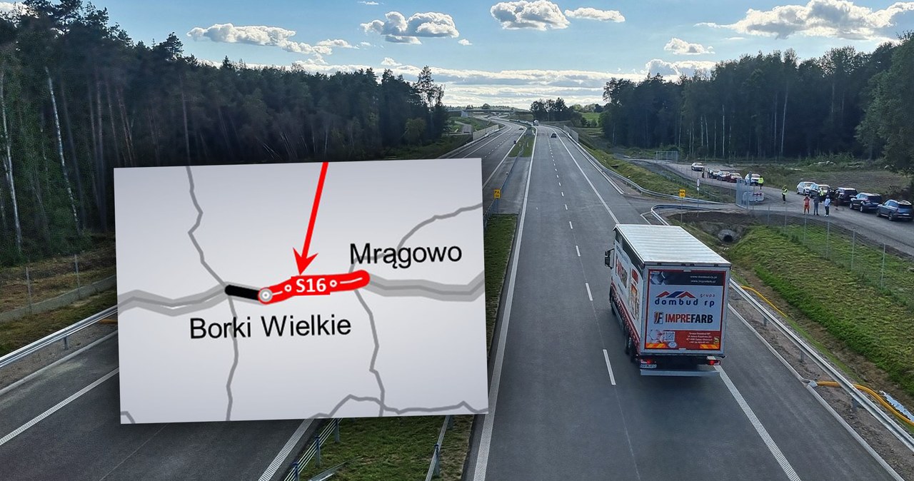 Przed, długim, weekendem, drogowcy, zdążyli, oddać, użytku, kierowców, nowy, blisko, 13kilometrowy, odcinek, drogi, ekspresowej, Nowa trasa S16 już otwarta. To kluczowy fragment na Warmii i Mazurach