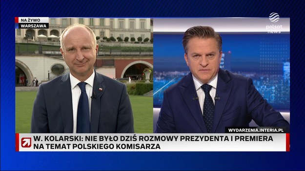 - W tym momencie mówimy o kandydacie rządu, nie kandydacie Polski - tak o Piotrze Serafinie, którego premier wskazał na polskiego komisarza w UE, mówił Wojciech Kolarski. Prezydencki minister podkreślał w "Gościu Wydarzeń", że Andrzej Duda oczekuje dopełniania warunków ustawy kompetencyjnej, a szefowa jego kancelarii wysłała pismo do Jana Grabca, kierującego KPRM.