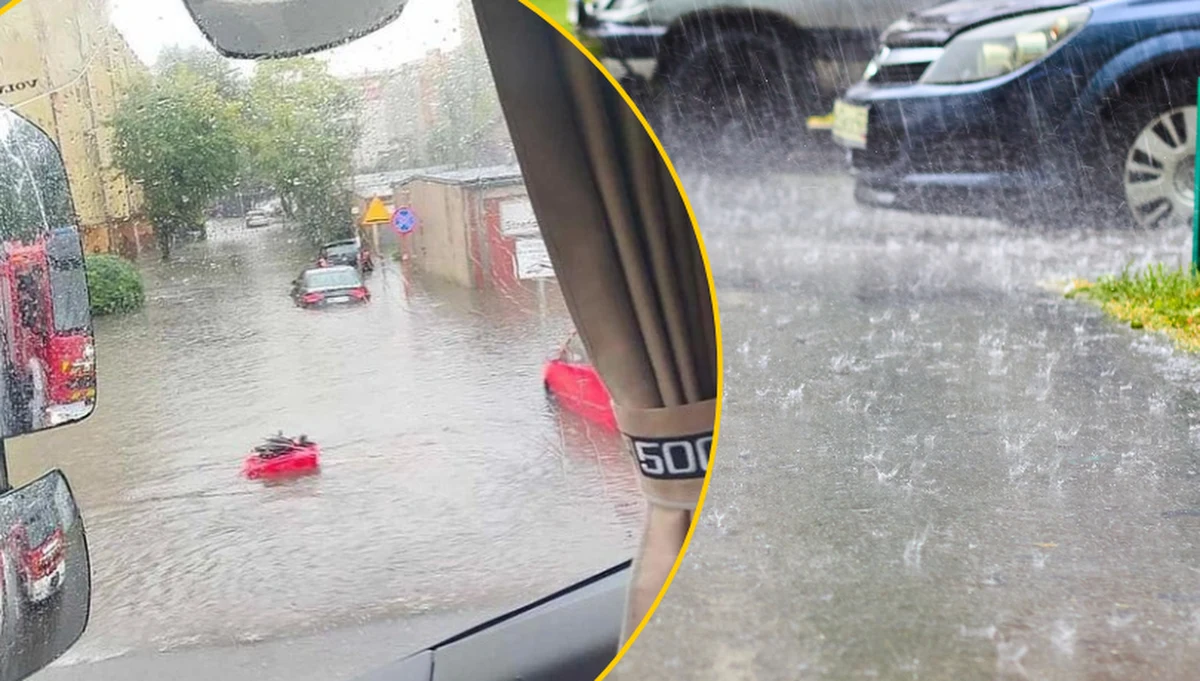 Nad Wielkopolską, szczególnie jej południową częścią, przeszła potężna ulewa. Strażacy interweniowali już ponad 600 razy. "Sytuacja jest już opanowana" - przekazują.