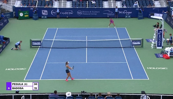 Pegula pokonuje Badosę w półfinale Cincinati Open. Skrót meczu. WIDEO