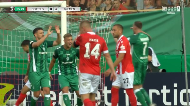 Skrót meczu Energie Cottbus - SV Werder Brema.