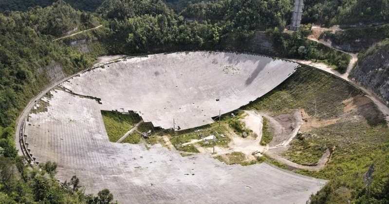 Zniszczenie, teleskopu, Arecibo, 2020, roku, wstrząsem, świata, nauki, Teraz, latach, badań, raport, komitetu, National, Academi Katastrofa teleskopu Arecibo. Znamy już przyczynę zniszczenia legendarnego obserwatorium