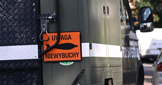 Ewakuacja części Szczuczyna w Podlaskiem. Przy ulicy Łąkowej znaleziono niewybuch z czasów II wojny światowej.