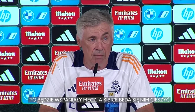 Ancelotti zapowiada sprawdzian i dodaje: To będzie piękny dzień dla Mbappe. WIDEO 