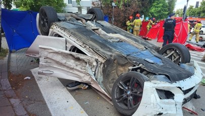 Bmw po zderzeniu wjechało w pieszych. Kierowca to prawnik pod wpływem kokainy