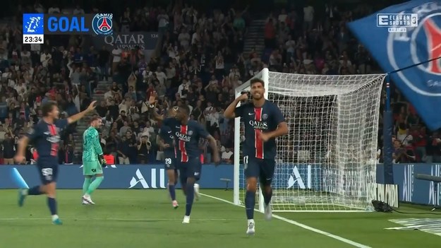 Skrót meczu Paris Saint-Germain - Montpellier HSC.

Gole: 4. Barcola (Neves), 24. Asensio (Neves), 53. Barcola (Dembélé), 58. Hakimi (Mendes), 60. Zaïre-Emery (Dembélé), 82. Lee Kang-in (Hakimi)
