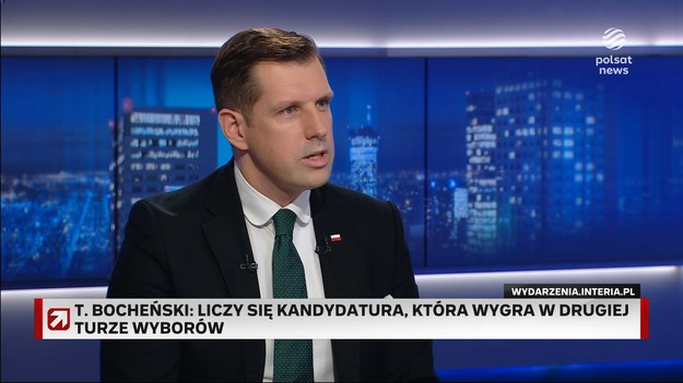 - Wypowiedź Jarosława Kaczyńskiego jest jedną z najważniejszych w tej sprawie - powiedział europoseł Tobiasz Bochański dopytywany o potencjalnego kandydata partii w wyborach na prezydenta. W ten sposób skomentował słowa uznania prezesa PiS w kierunku jednego ze swoich zastępców.
