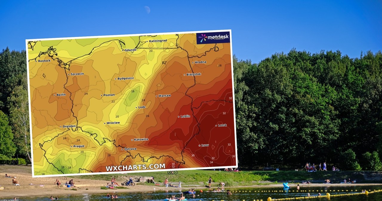 Pogoda, Polsce, wszędzie, będzie, taka, sama, wschodzie, kraju, zrobi, bardzo, ciepło, miejscami, nawet, upalnie, podczas, zacho Dwie pogody w jednym kraju. Rysuje się wyraźny podział