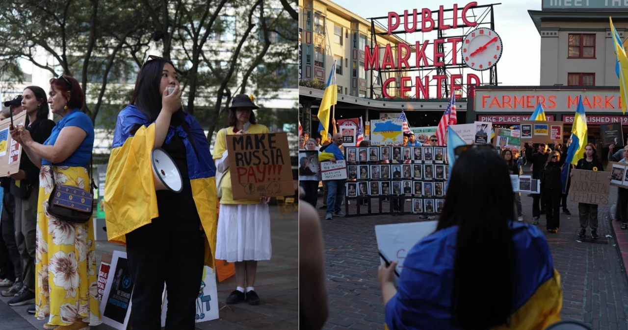 Lina Ngo podczas jednej z demonstracji w Seattle