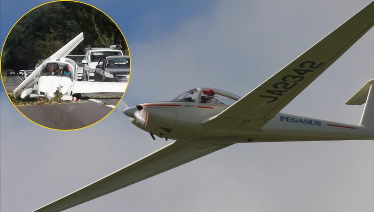 Na drodze w angielskim hrabstwie Gloucestershire doszło do nietypowego zdarzenia. Lądował tam mały samolot z dwiema osobami na pokładzie. Maszyna nie miała miękkiego spotkania z ziemią. Zniszczenia wyglądały poważnie, ale na szczęście nikomu nie stało się nic poważnego.