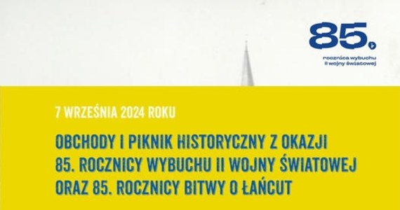 W sobotę z okazji 85. rocznicy wybuchu II wojny światowej i bitwy o Łańcut odbędzie się w tym mieście piknik historyczny „Dotknąć wojny”. Zaprezentowany zostanie m.in. film „A więc wojna”, będzie również możliwość wysłuchania opowieści świadków tamtych wydarzeń.