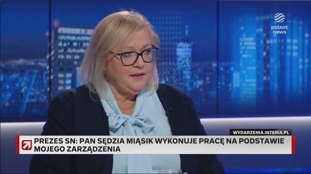 Trwa werbalny spór pomiędzy premierem Donaldem Tuskiem a Małgorzatą Manowską, I prezes Sądu Najwyższego. Zdaniem Manowskiej ta "medialna wojna" nie będzie miała wpływu na obywateli. - Najważniejsze jest, żeby izba pracowała i izba pracuje - podkreśliła w rozmowie z Bogdanem Rymanowskim.